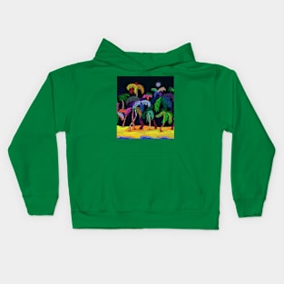 Night-dream beach Kids Hoodie